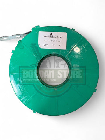 Banda Metalica Perforata – 26mm x 0.8mm, 10 Metri