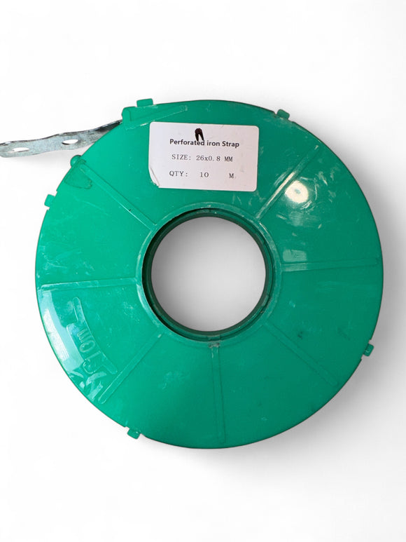 Banda Metalica Perforata – 26mm x 0.8mm, 10 Metri