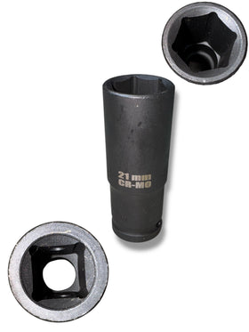 Cheie Tubulara de Impact Adanca – 21mm - CR-MO - 1/2"