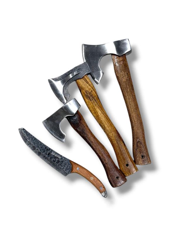 Set 3 Topoare + Cutit Forjat Bogdan Store