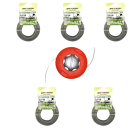 PACHET PROMO: 5x FIR MOTOCOASA 2.4 x 15 M  + CAP TAMBUR GARDEN