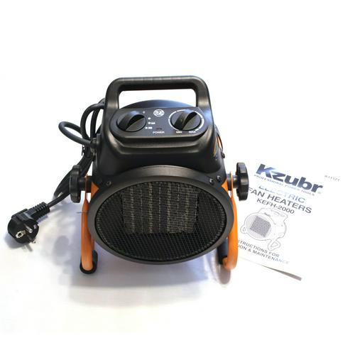 Aeroterma electrica Kzubr KEFH-3000 K11122, 3KW/3000W, 3 trepte putere, Flux de aer 365 m³/h, Termostat