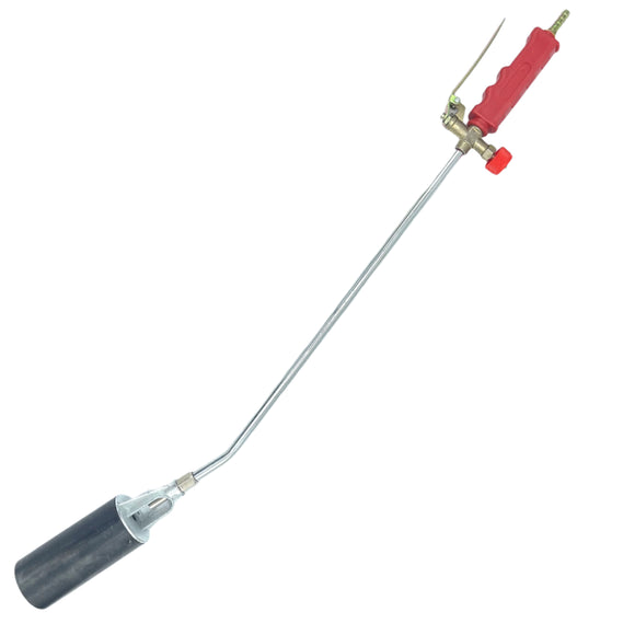 Arzător premium pe gaz, echipat cu robinet și clapetă