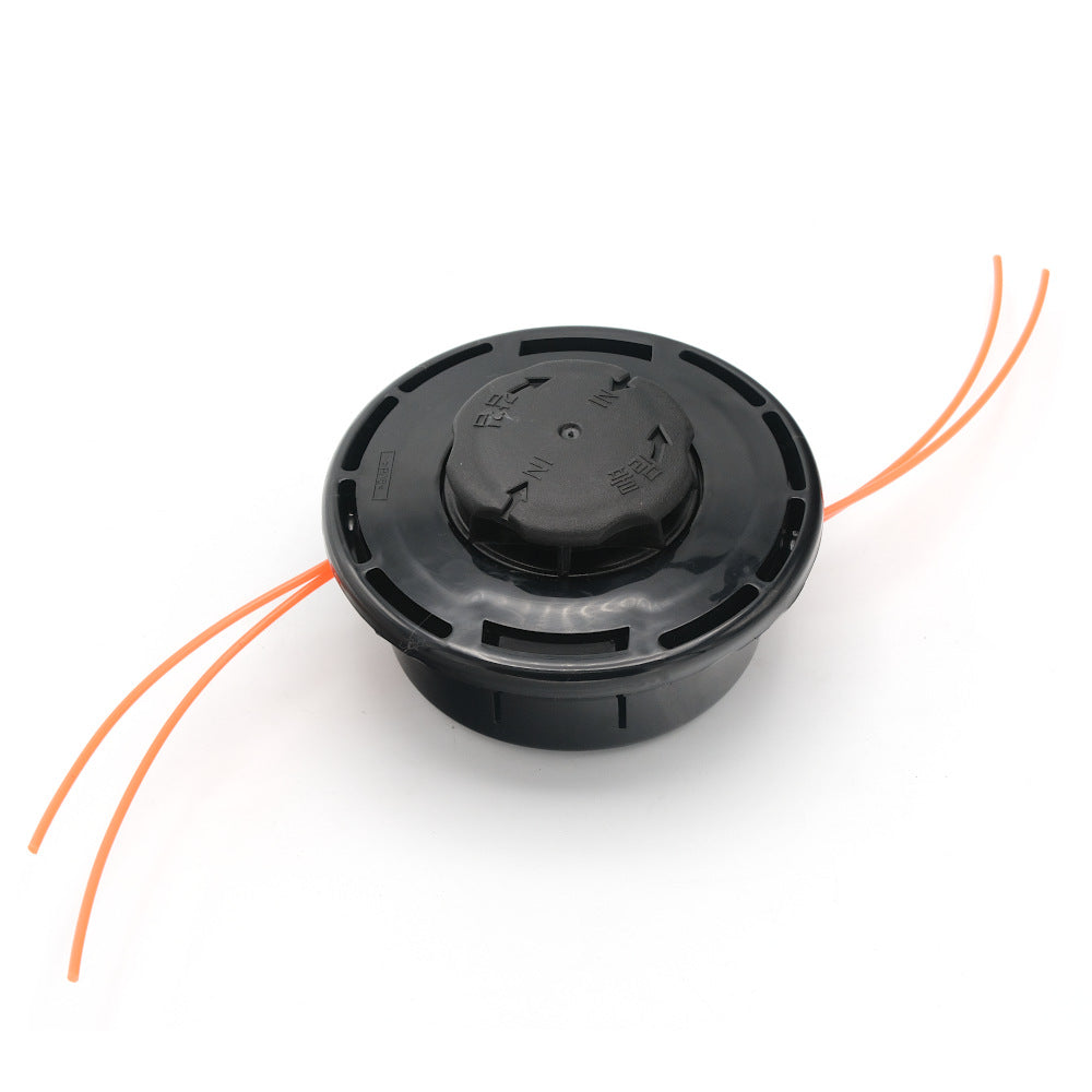 CAP TAMBUR / MOSOR MOTOCOASA CU DUBLU FIR, EASY LOAD, MODEL NEGRU, (PIULITA 10 X 1.25)
