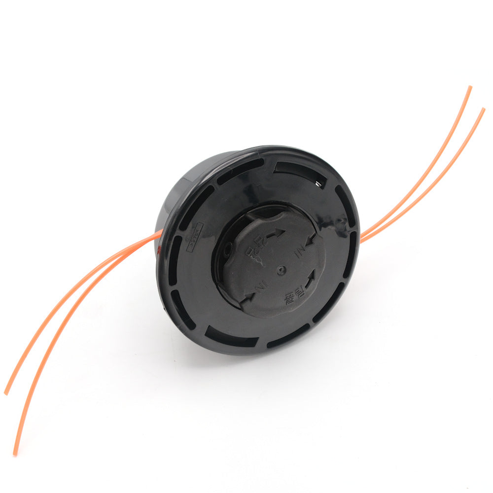 CAP TAMBUR / MOSOR MOTOCOASA CU DUBLU FIR, EASY LOAD, MODEL NEGRU, (PIULITA 10 X 1.25) - 0