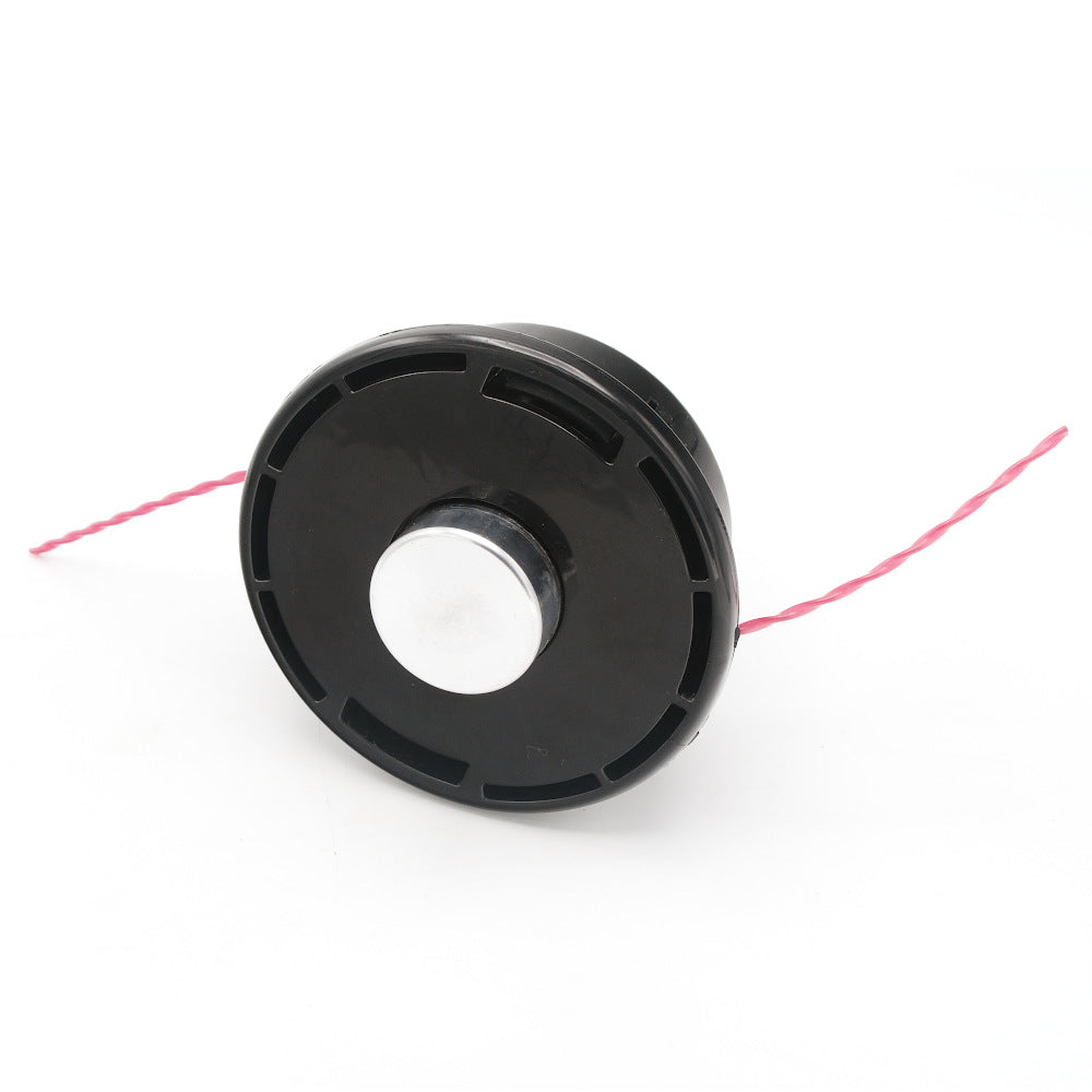 CAP TAMBUR / MOSOR MOTOCOASA CU FIR RASUCIT, BUTON DIN ALUMINIU CU RULMENT, M10X1.25 - 0