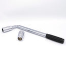 Cheie roți auto telescopică, tip L, capăt reversibil 17/19 și 21/23 mm, lungime max. 50 cm-2