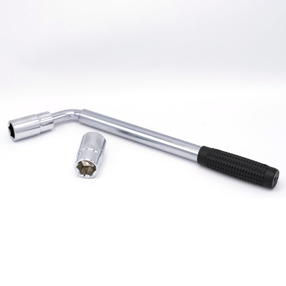 Cheie roți auto telescopică, tip L, capăt reversibil 17/19 și 21/23 mm, lungime max. 50 cm