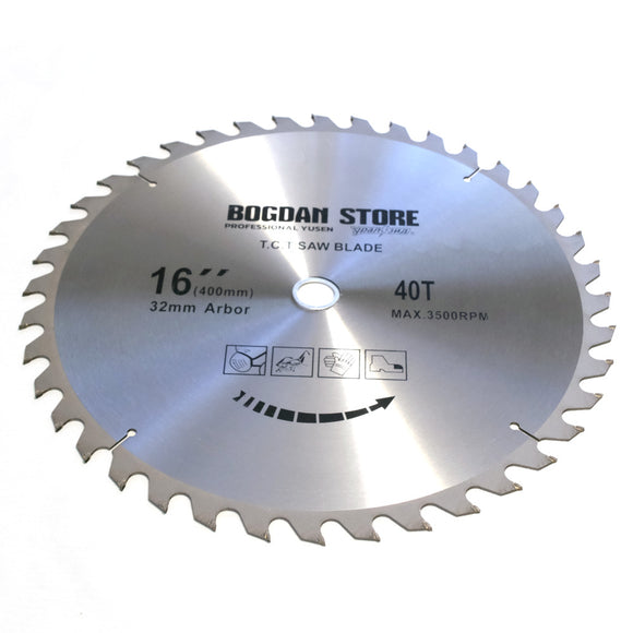 Disc circular pentru lemn 40T, 400 X 32 mm BOGDAN STORE