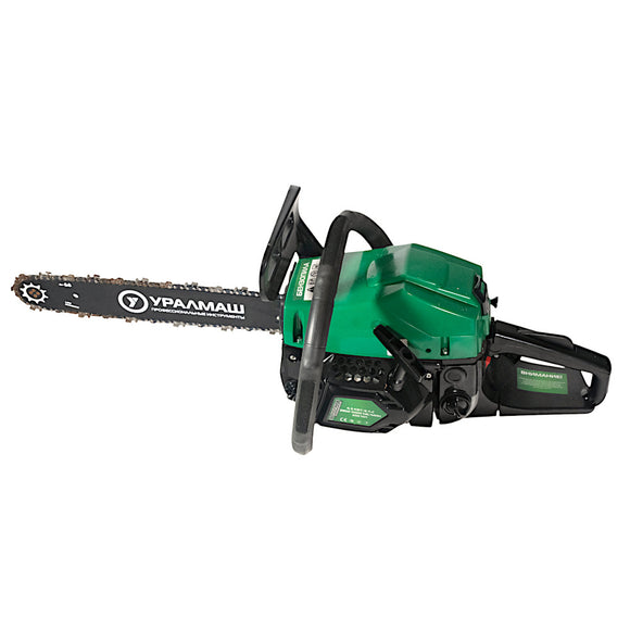 Motofierastrau pe benzina, drujba, UralMash 5800, verde, 58cc, 6CP, pornire EasyStart