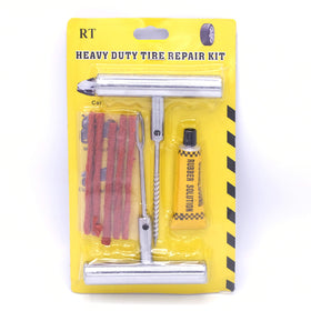 Kit reparatie pana auto, vulcanizare anvelopa cu maner metal