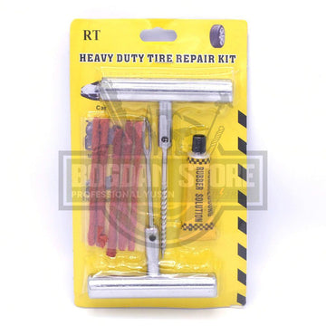 Kit reparatie pana auto, vulcanizare anvelopa cu maner metal