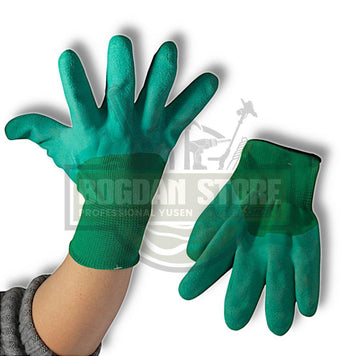 Manusi de lucru verde latex
