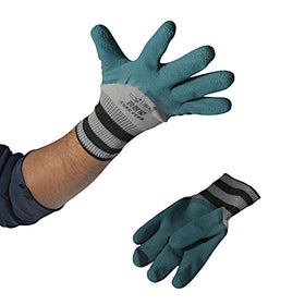 Manusi gri-negru-verde