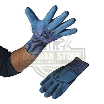 Manusi poliester latex albastru