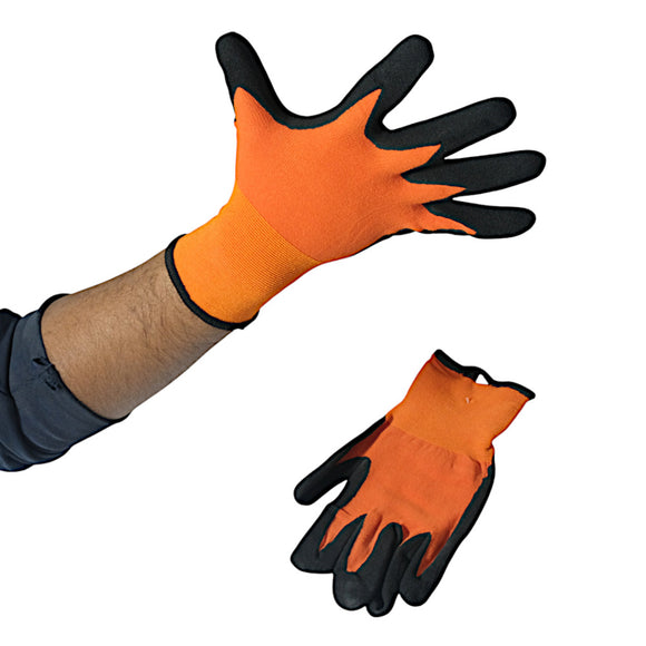 Manusi poliester portocalii subtiri