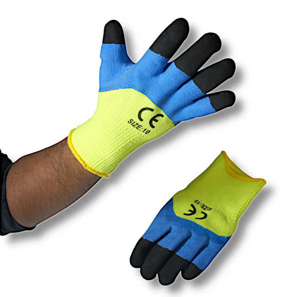 Manusi poliester verde-albastru