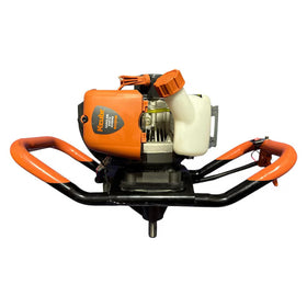 Foreză de pământ (motoburghiu) pe benzină KZUBR KGEA-520, motor 2T, 1400W, cu 2 burghie (100 și 200 mm) - 0