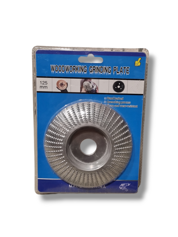 Disc Răzătoare pentru Lemn 125 x 22.23mm, Profil Tip Oală (Adâncit)