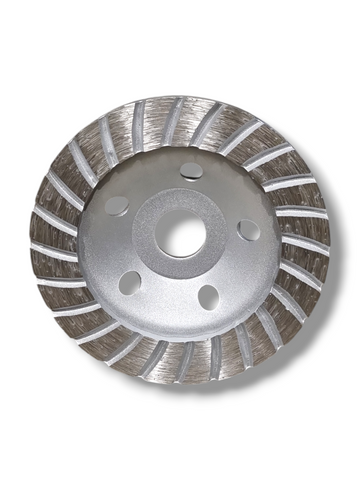 Disc Diamantat Tip Oală YMTools 125 x 22.23mm, Segmentat Dublu, pentru Șlefuire Beton și Piatră