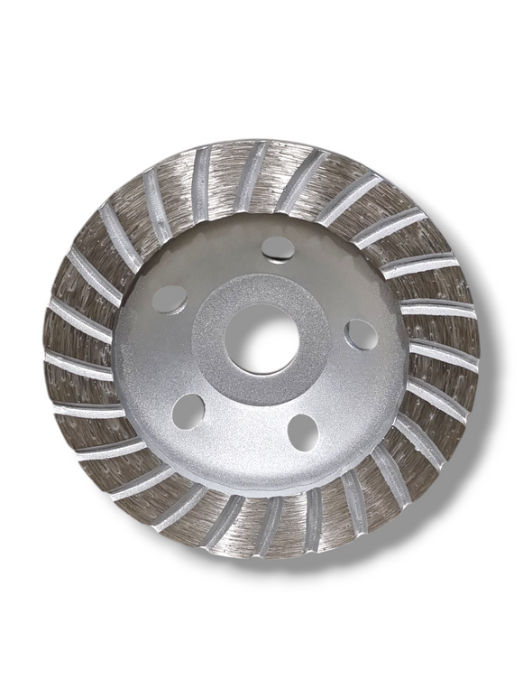 Disc Diamantat Tip Oală YMTools 125 x 22.23mm, Segmentat Dublu, pentru Șlefuire Beton și Piatră