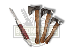 PACHET PROMO: Set 3 topoare + Cutit altoit mare