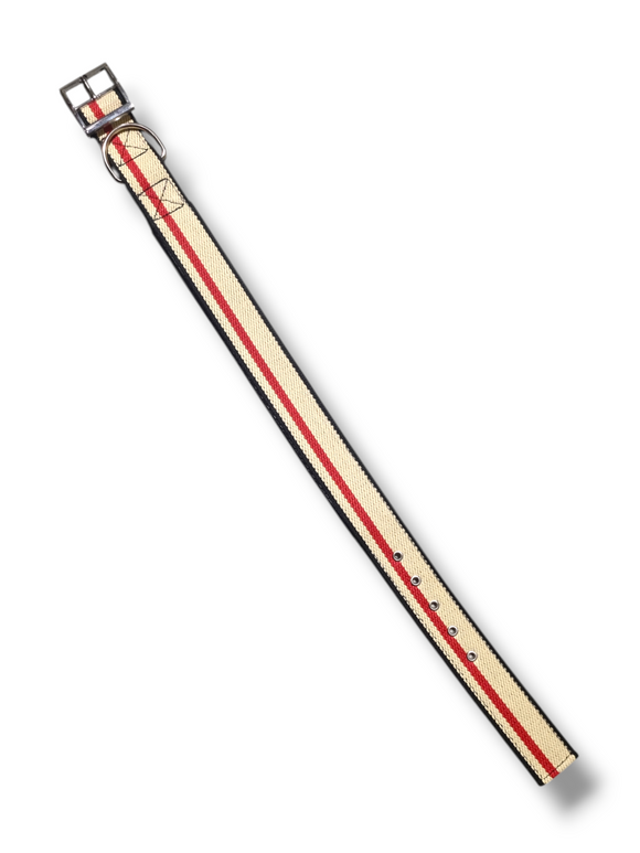 Curea de Câine Model Dungi – 70 cm Lungime x 4 cm Lățime