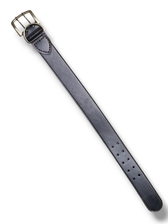 Curea de Câine Clasică, Lată, din Piele – 75 cm Lungime x 5 cm Lățime