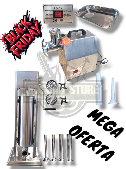 PACHET PROMO: CARNATAR 7L CALITATE SUPERIOARA + MASINA DE TOCAT CARNE MK12 PROFESIONALA