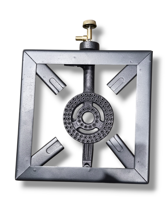 Pirostrie Gaz din Metal cu arzator din Fonta, 4 Picioare, Model Jos