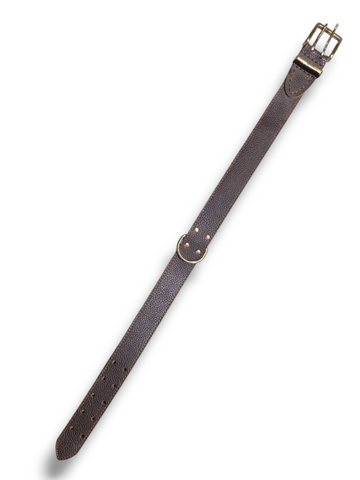 Curea de Câine Maro din Piele – 80 cm Lungime x 4 cm Lățime