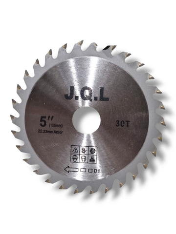 Pânză Circular J.Q.L 125 x 22.23mm, 30 Dinți Vidia, pentru Tăiere Lemn și PAL