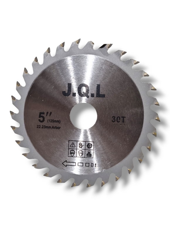 Pânză Circular J.Q.L 125 x 22.23mm, 30 Dinți Vidia, pentru Tăiere Lemn și PAL