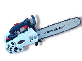Drujbă de Mana pe Benzină Ural Export 25CC, Lamă 30 cm, Putere 1.1 KW, lant 22.5 dinti